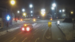 Křižovatka ulic Komenského a Velké Novosady