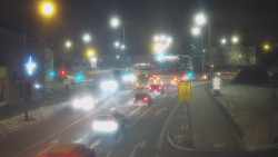 Křižovatka ulic Komenského a Velké Novosady