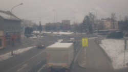 Křižovatka ulic Komenského a Velké Novosady