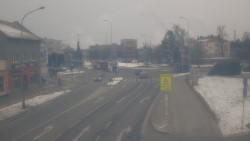 Křižovatka ulic Komenského a Velké Novosady