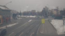 Křižovatka ulic Komenského a Velké Novosady