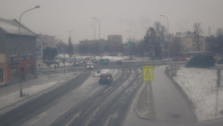 Křižovatka ulic Komenského a Velké Novosady