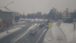 Křižovatka ulic Komenského a Velké Novosady