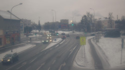 Křižovatka ulic Komenského a Velké Novosady