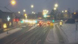 Křižovatka ulic Komenského a Velké Novosady