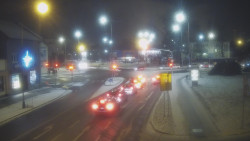 Křižovatka ulic Komenského a Velké Novosady