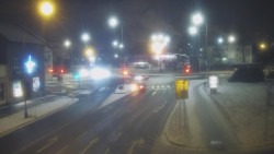 Křižovatka ulic Komenského a Velké Novosady