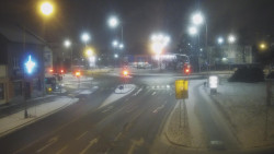 Křižovatka ulic Komenského a Velké Novosady