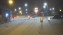 Křižovatka ulic Komenského a Velké Novosady