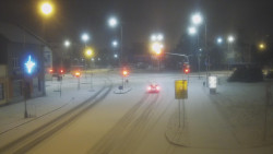 Křižovatka ulic Komenského a Velké Novosady