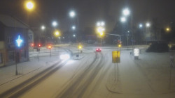 Křižovatka ulic Komenského a Velké Novosady