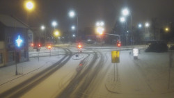 Křižovatka ulic Komenského a Velké Novosady