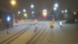 Křižovatka ulic Komenského a Velké Novosady