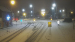 Křižovatka ulic Komenského a Velké Novosady