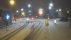 Křižovatka ulic Komenského a Velké Novosady