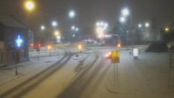 Křižovatka ulic Komenského a Velké Novosady