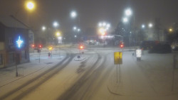 Křižovatka ulic Komenského a Velké Novosady