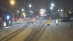 Křižovatka ulic Komenského a Velké Novosady