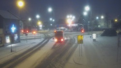 Křižovatka ulic Komenského a Velké Novosady