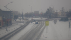 Křižovatka ulic Komenského a Velké Novosady