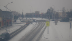 Křižovatka ulic Komenského a Velké Novosady