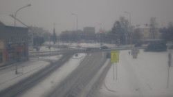 Křižovatka ulic Komenského a Velké Novosady