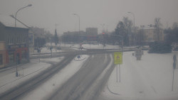 Křižovatka ulic Komenského a Velké Novosady