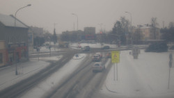 Křižovatka ulic Komenského a Velké Novosady