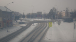 Křižovatka ulic Komenského a Velké Novosady