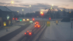 Křižovatka ulic Komenského a Velké Novosady