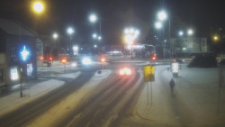 Křižovatka ulic Komenského a Velké Novosady