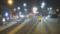 Křižovatka ulic Komenského a Velké Novosady