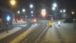 Křižovatka ulic Komenského a Velké Novosady