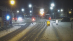 Křižovatka ulic Komenského a Velké Novosady