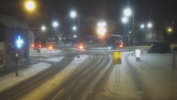 Křižovatka ulic Komenského a Velké Novosady