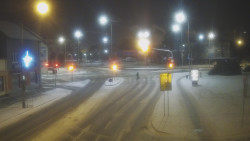 Křižovatka ulic Komenského a Velké Novosady