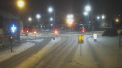 Křižovatka ulic Komenského a Velké Novosady