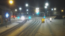 Křižovatka ulic Komenského a Velké Novosady