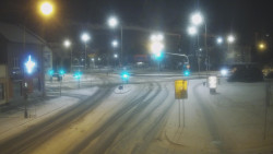 Křižovatka ulic Komenského a Velké Novosady