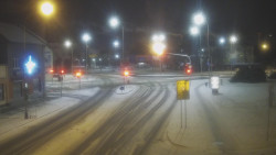 Křižovatka ulic Komenského a Velké Novosady