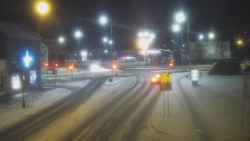 Křižovatka ulic Komenského a Velké Novosady