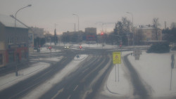 Křižovatka ulic Komenského a Velké Novosady