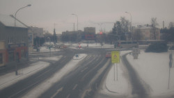 Křižovatka ulic Komenského a Velké Novosady