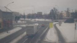 Křižovatka ulic Komenského a Velké Novosady