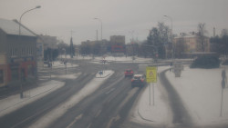 Křižovatka ulic Komenského a Velké Novosady