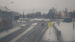 Křižovatka ulic Komenského a Velké Novosady