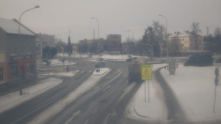 Křižovatka ulic Komenského a Velké Novosady