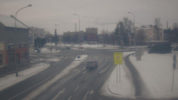 Křižovatka ulic Komenského a Velké Novosady