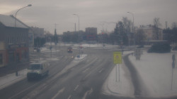 Křižovatka ulic Komenského a Velké Novosady