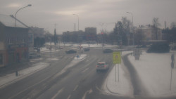 Křižovatka ulic Komenského a Velké Novosady